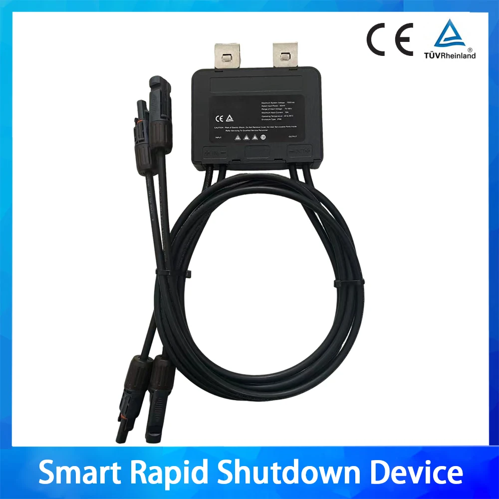 Smart rapid shutdown device Fire safety switch PV Rapid Shutdown Improve the safety of PV system must be used with Contol BoX