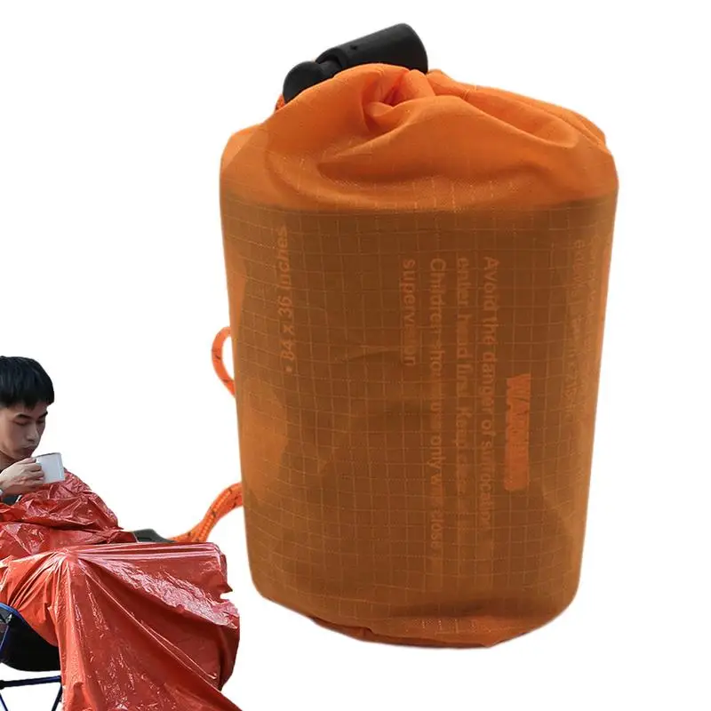 

Portable Waterproof Emergency Survival Sleeping Bag Outdoor Camping Hiking Gear Lightweight Thermal Sack First Aid Rescue Kit