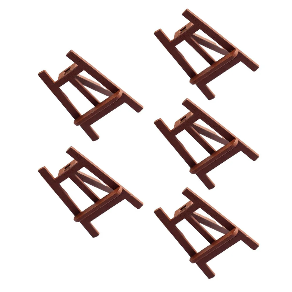 

5 Pcs Mini Easel Desktop Model DIY Landscaping Accessory Micro Landscape Blackboard