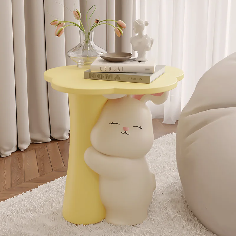 

Домашний декор, скульптуры, фигурки, украшения, аксессуары, кремовый ветер, кролик, чайный столик, напольное украшение, статуя животного из смолы для гостиной