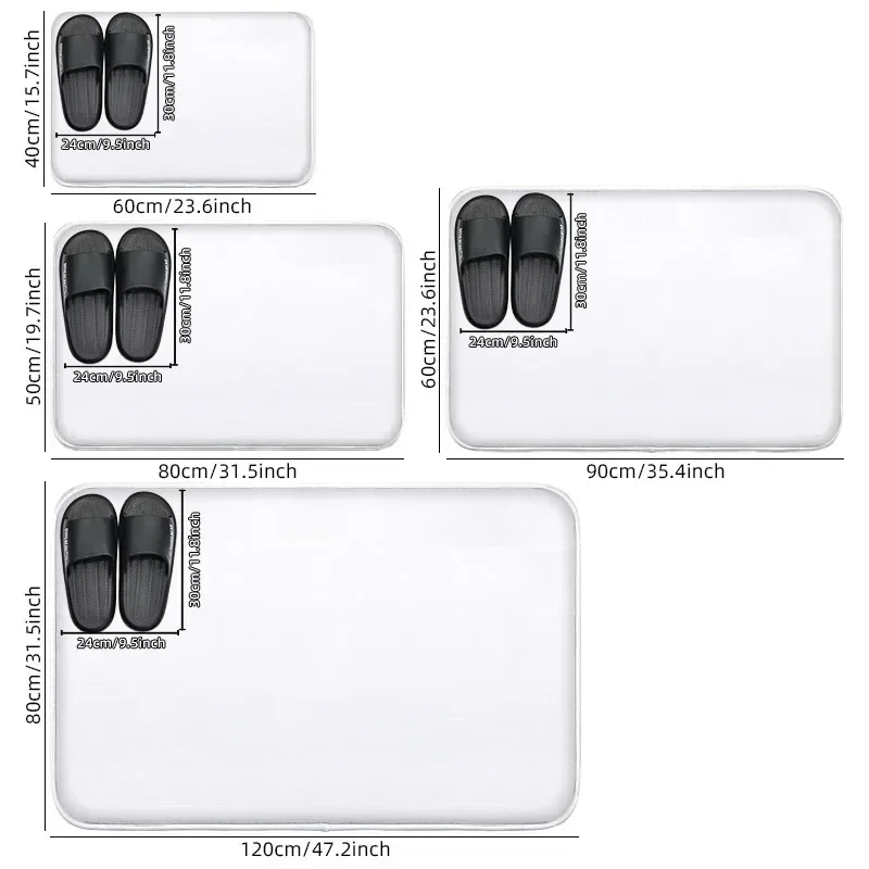 1 قطعة كوي طباعة نمط الحمام المضادة للانزلاق الكلمة حصيرة غرفة الاستحمام السجاد الصغير ديكور المنزل حصيرة سجادة باب ماصة القدم حصيرة #3