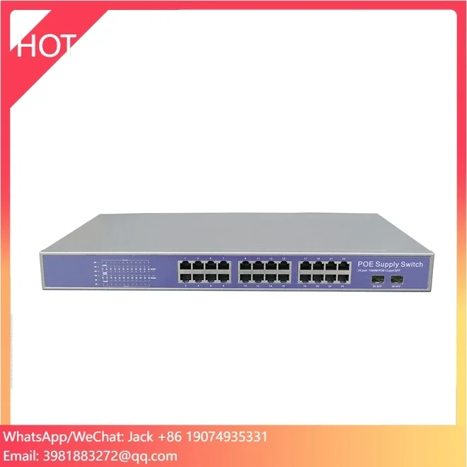 

24-портовый PoE-коммутатор для IP-камер видеонаблюдения