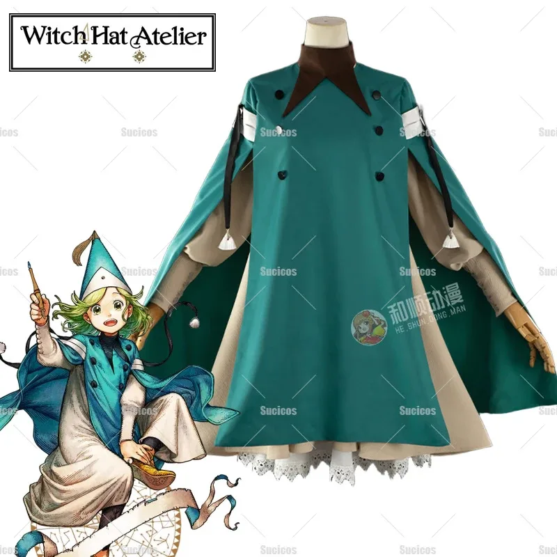 

Anime Witch Hat Atelier Coco Richeh Cosplay Costume Hat Tetia Qifrey's Atelier Apprentice Robes Halloween Party for Women Men Ha