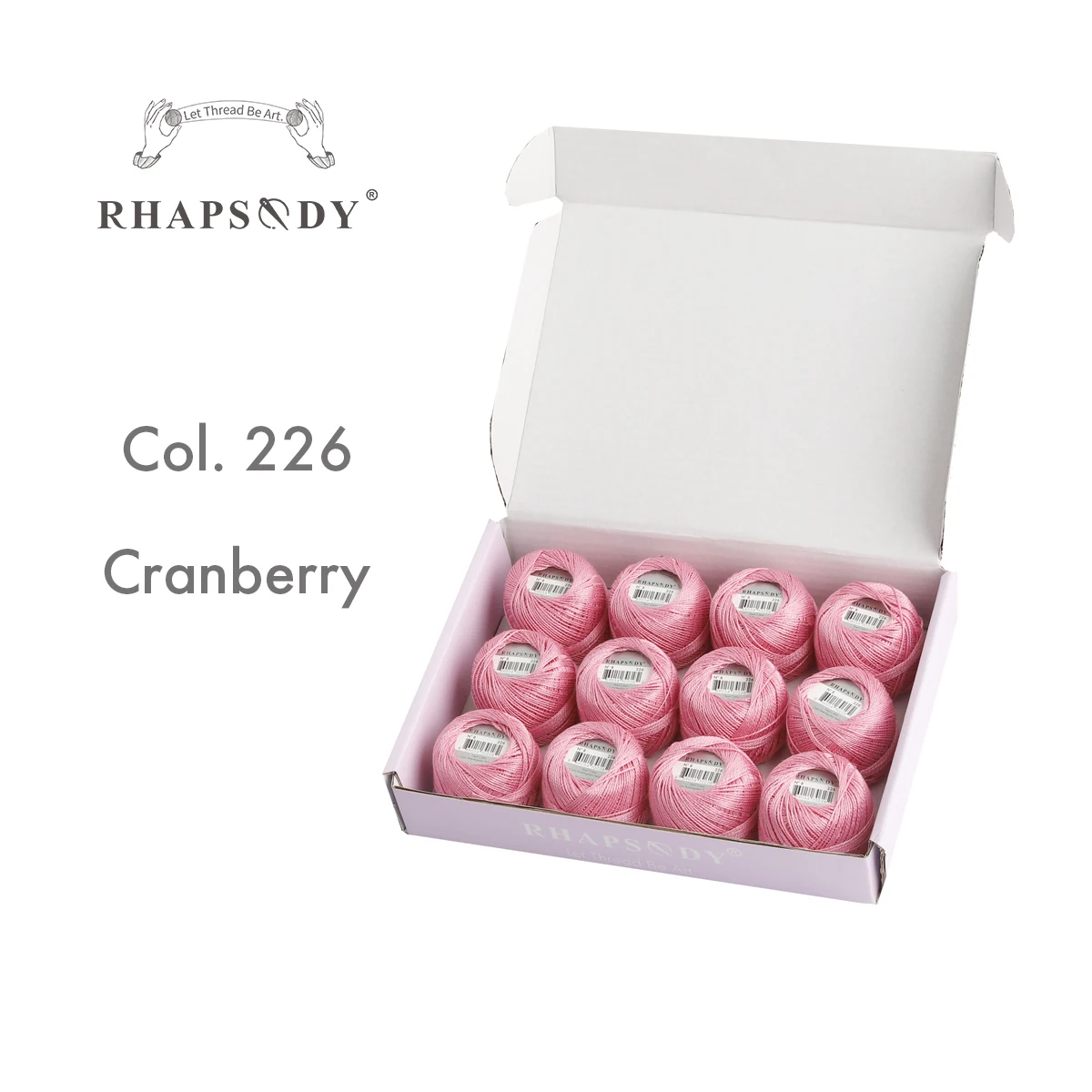 Rhapsody Größe 8, Perlen-Baumwoll-Häkelfaden-Stickerei, doppelt merzerisierte lange Stapel, ägyptische Baumwolle, DMC-Qualität, 12 Bälle, 43 YDS – Detail 23