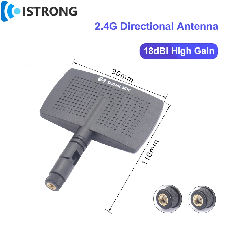 2.4G WiFi Directional Rotatable Antenna 18dbi High Gain Amplifier Antenna 2400-2500MHz Signal Booster for Wireless Route Modem