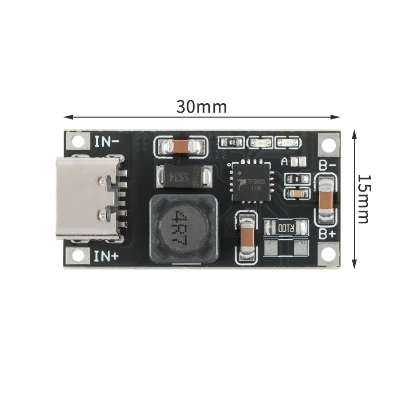 10PCS TP5000 LADEPAD MANAGEMENT REGULIERTES STROMMODUL 2A 4,2V EINZELNZELLE LITHIUM BATTERIE TYPE-C INTERFACE