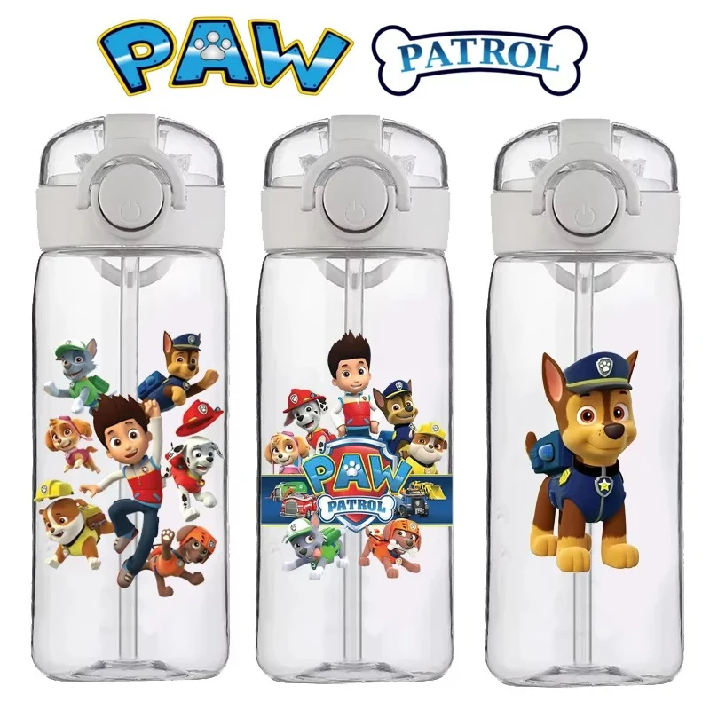 

PAW Patrol Chase Cup Clear Brand High Quality Water Bottle Outdoor Sport Leak Proof Plastic School Water Bottle for Kids 400ML