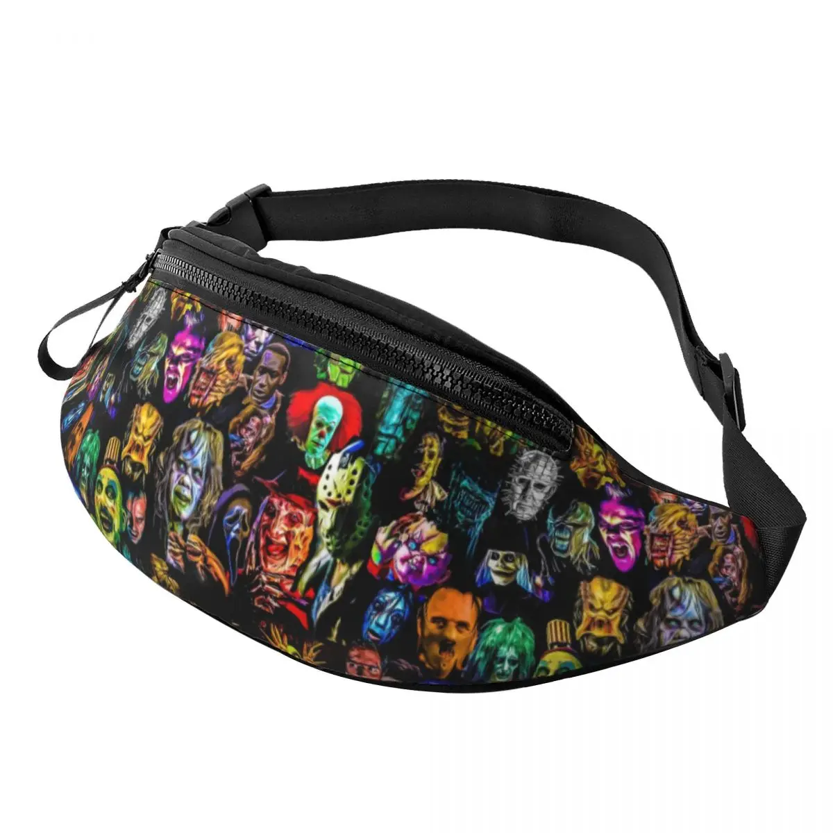 Coole Horrorfilm Slechteriken Legendes Heuptasje Voor Reizende Mannen Vrouwen Chucky Jason Crossbody Heuptas Telefoon Geldzak