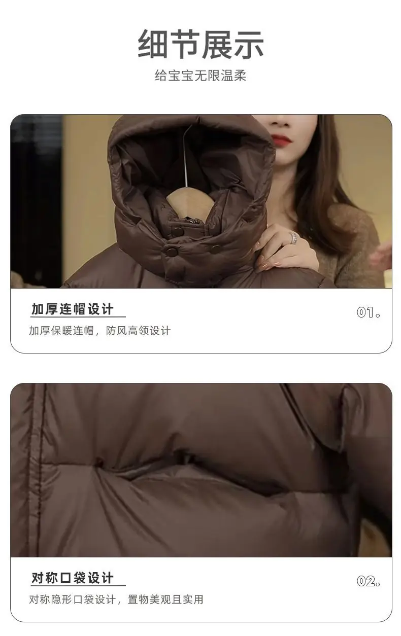 1 2 3 4 5 6 Years Girls Jacket Winter New Solid Color Thick Keep Warm Hooded Zipper Parka For Boys Cotton Down Outerwear