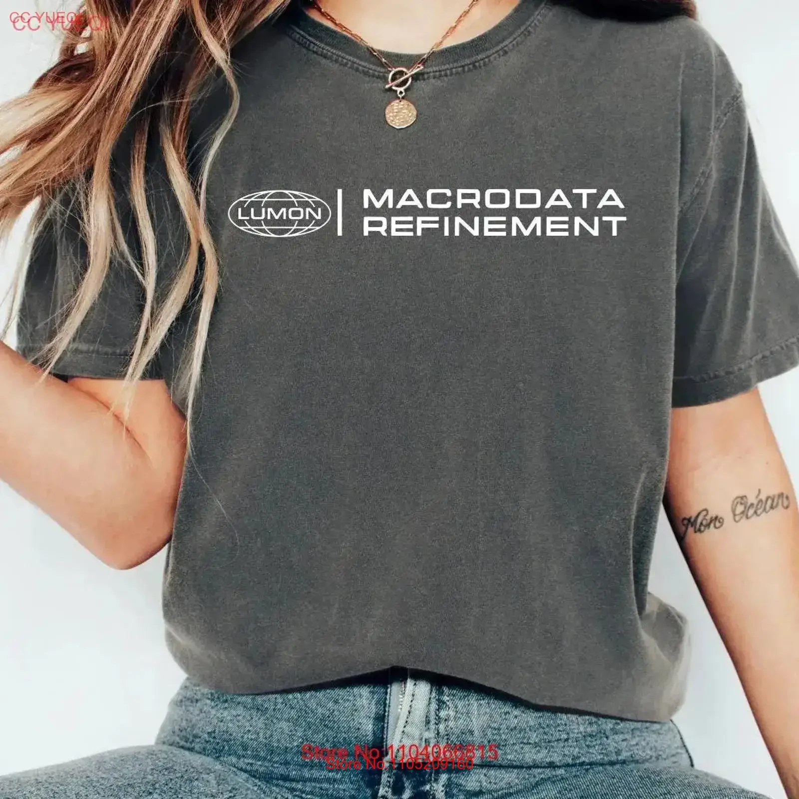 

Lumon Macrodata Refinement Severance T Shirt Inspired Industries Vintage TV Show vintage Washed Top For Everyday Wear