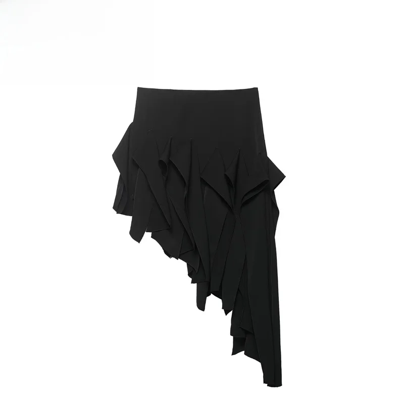 

Асимметричная юбка Faion с высокой талией, фасон «фея», весна 2026, женская, из полиэстера, не требует глажки