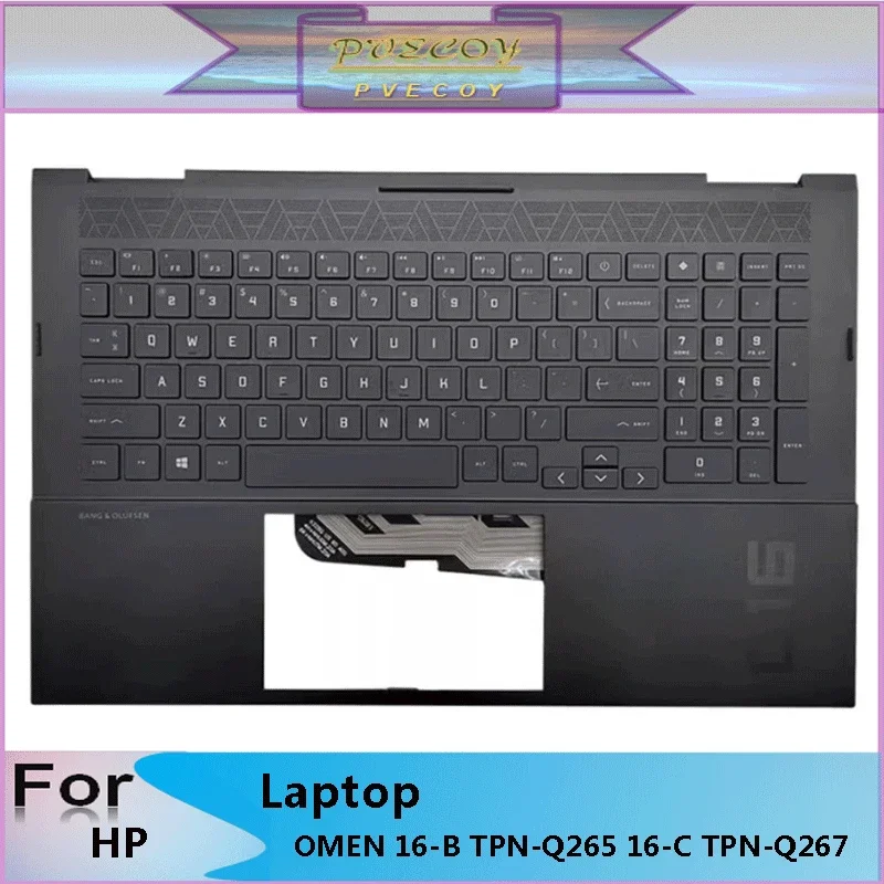 

New Original For OMEN 16-B TPN-Q265 16-C TPN-Q267 Laptop Palmrest Case Keyboard US English Version Upper Cover