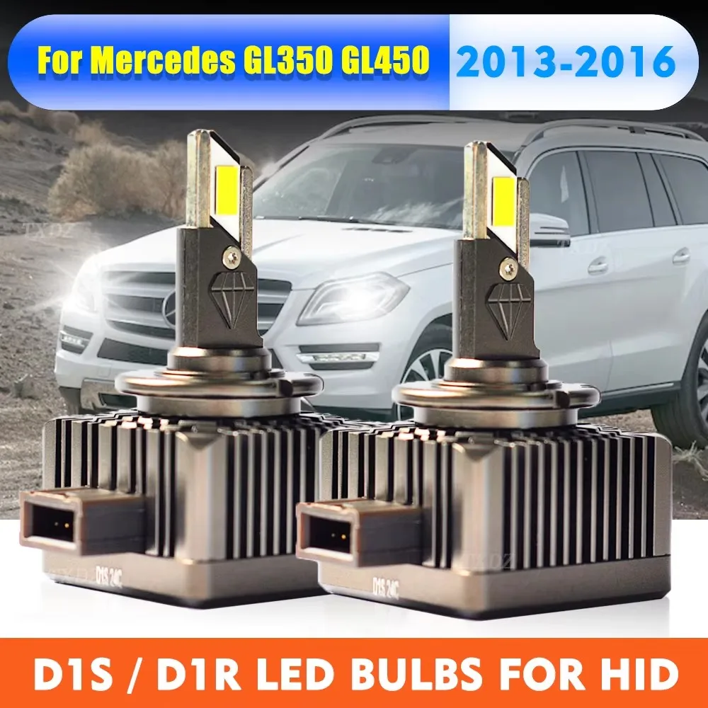 

2200LM D1S D1R светодиодные лампы для автомобильных фар для Mercedes-Benz GL350 GL450 GL550 GL6 2013-2016 гг., комплект для переоборудования автомобильных ламп Plug&Play HID