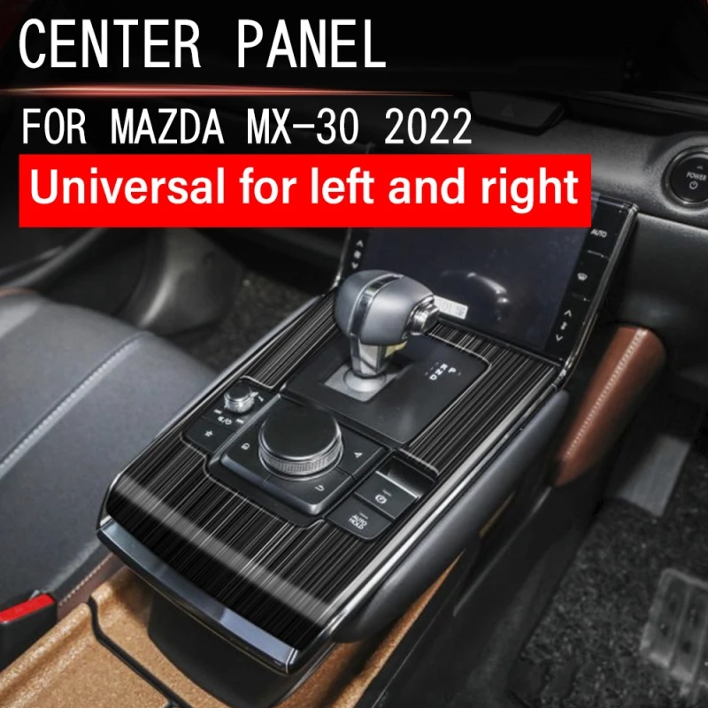 RHD LHD For mazda MX-30 MX30 2022 2023 stainless steel Car Interior Center Console Gear Shift  Panel Cover Trim Car Accessories