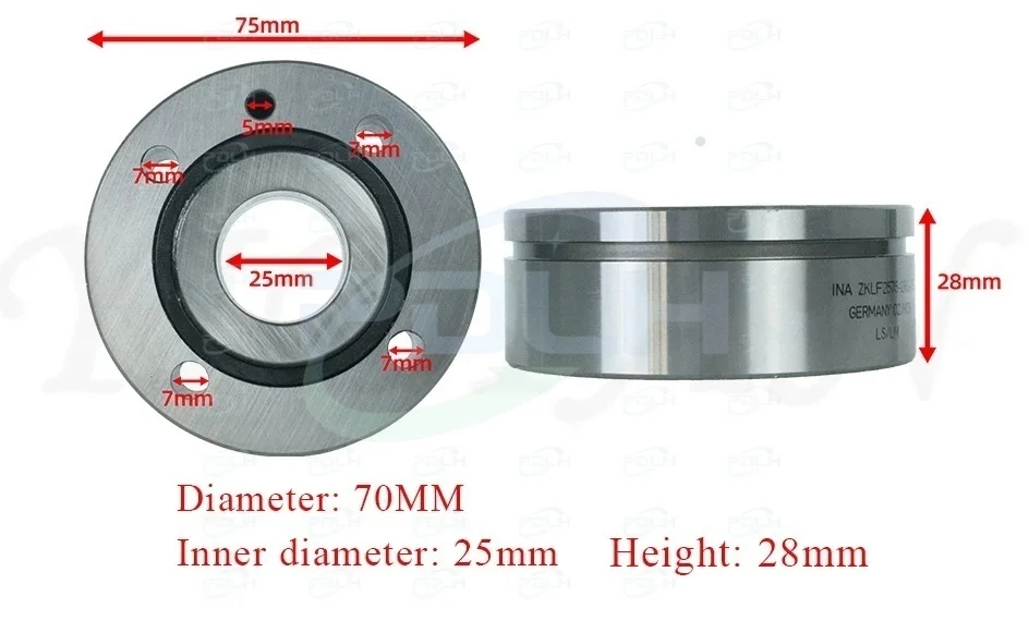 1PC INA ZKLF2575-2RS Deep Groove Ball Bearing Homag 4-006-10-1255 Bearing 4006101255 for HOMAG Edge Banding   Machine