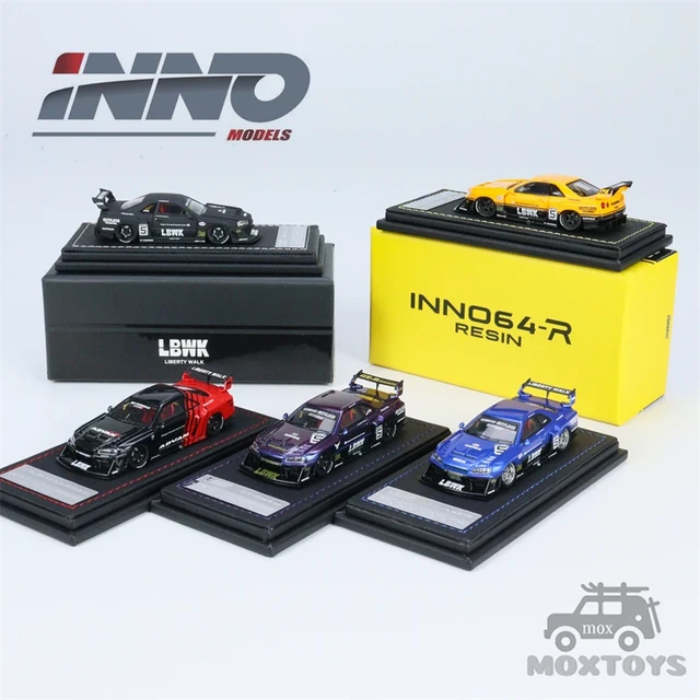 INNO 1:64 NISSAN SKYLINE LBWK ER34 SUPER SILHOUETTE Resin Model Car -  AliExpress