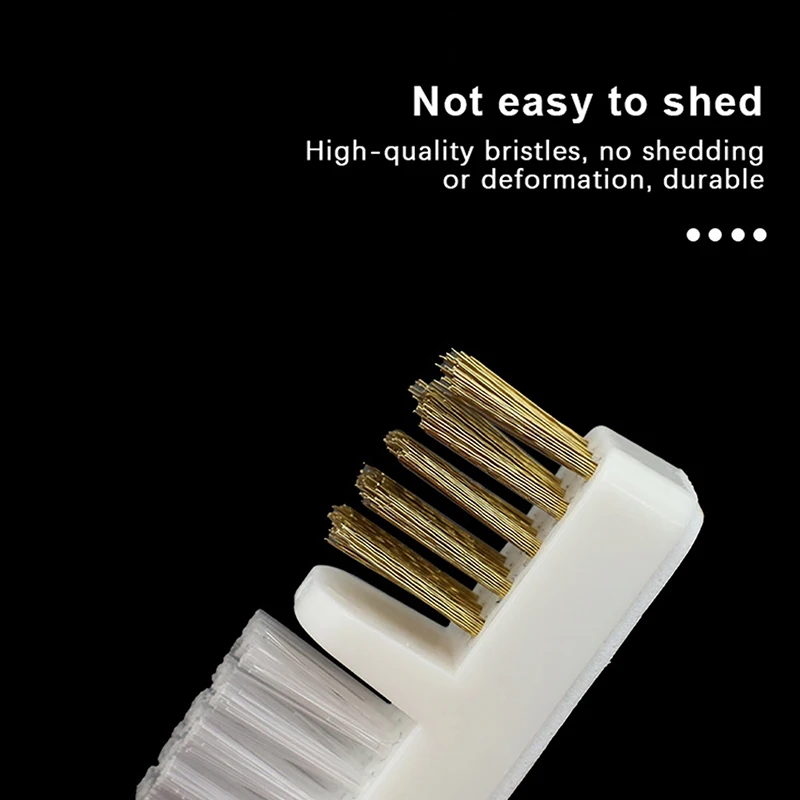 1PCS Nail Drill Bit Cleaning Brush with Copper Wire Manicure Cutter Soft & Hard Grinding Head Dust Removal Tool for Nail Care