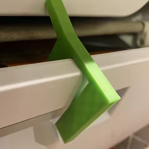 1pc RV Freezer Door Stop with -Mold Design &amp; Air Circulation System - Heavy-Duty Black Door Wedge for RV, Caravan,Camper Fridge