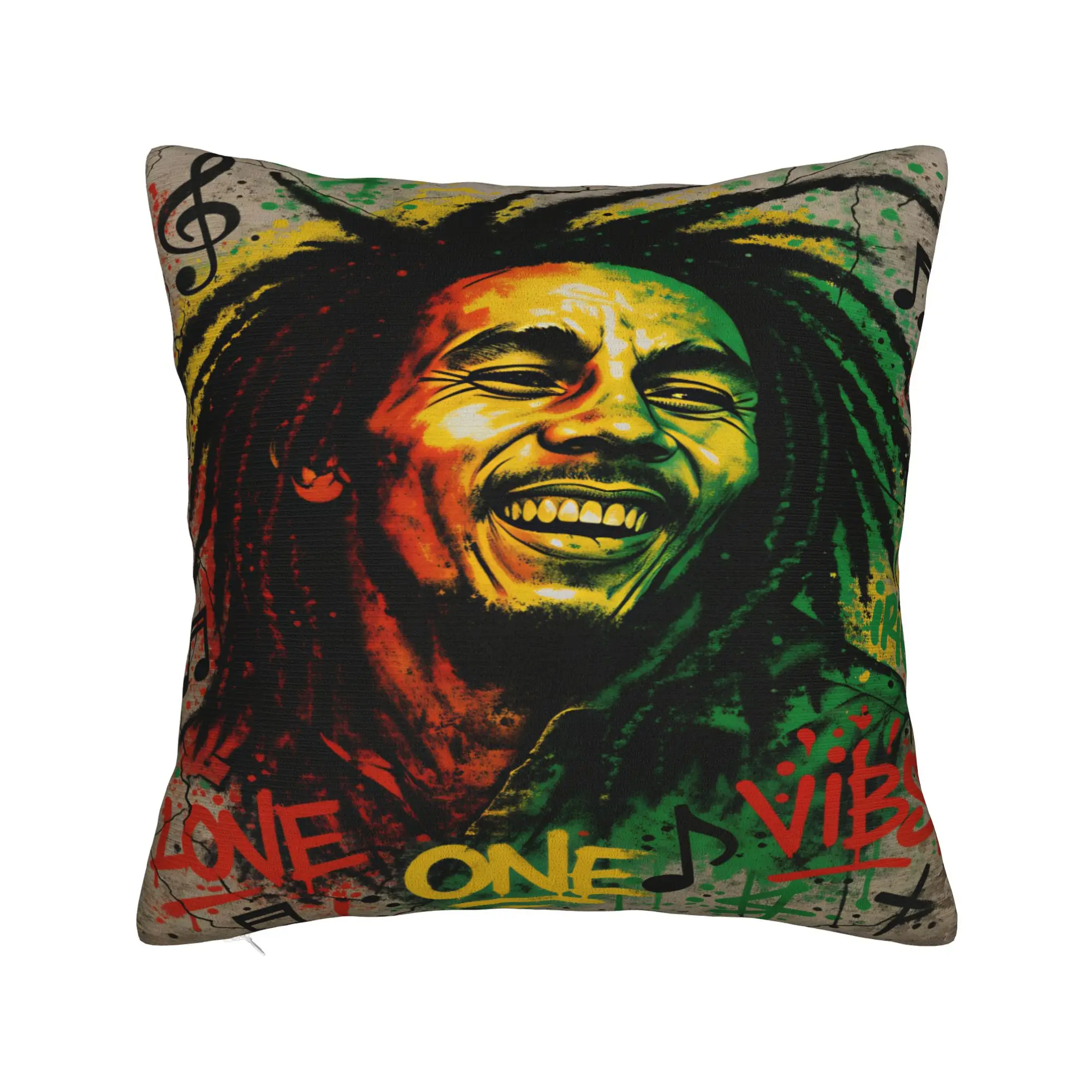 B-Bob M-Marley Singer Pillowcases  Kawaii Pillow Case For Couch Sofa Bedroom Design Pillow Cover