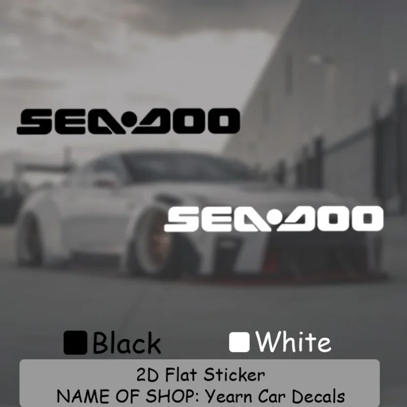 

1 шт. прозрачные виниловые наклейки SEADOO: Динамичный дизайн для водных видов спорта, декоративные стикеры