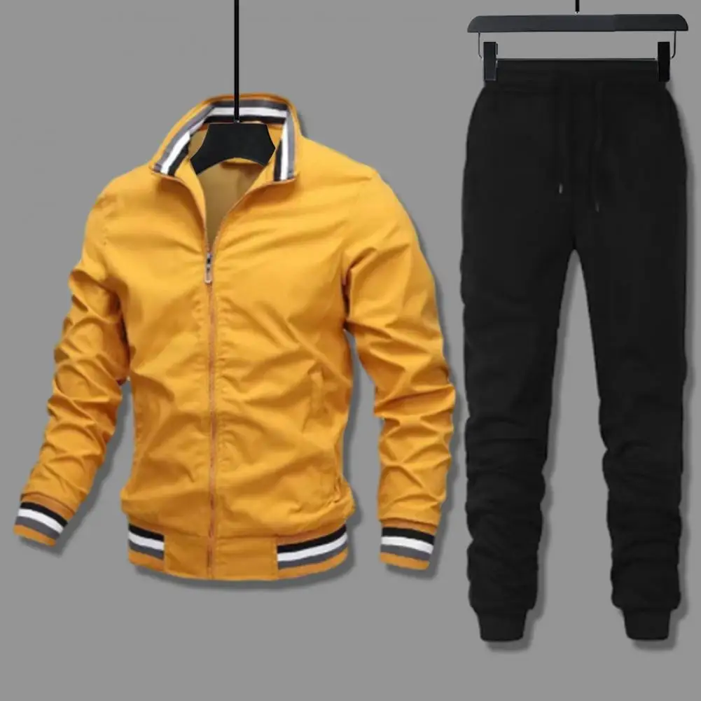 Mannen pak casual mode ademende jas sportkleding broek winter herfst jas jongen jogger voor thuis school buitensporten