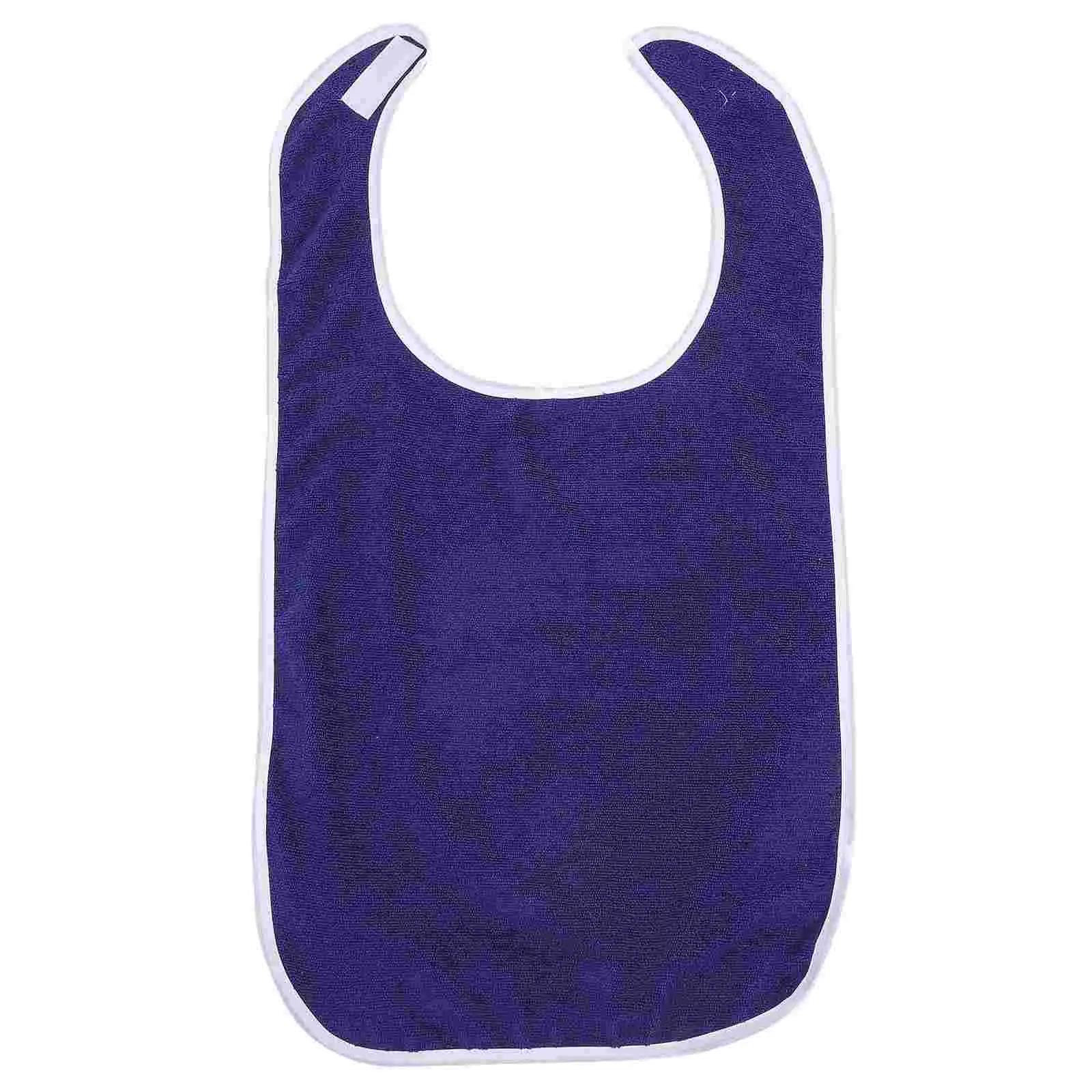 1pc Adult Bib Reusable Eating Bib Washable Dining Bib Senior Elderly Eating Apron Aids Disabled Patient Bib Mealtime Bib 76x45cm