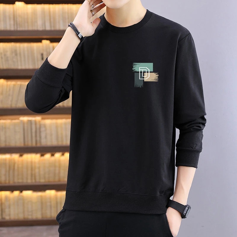 

Весенне-осенняя мужская рабочая футболка, износостойкая, свободного кроя, с длинным рукавом, круглым вырезом, для строителей, спортивная, повседневная