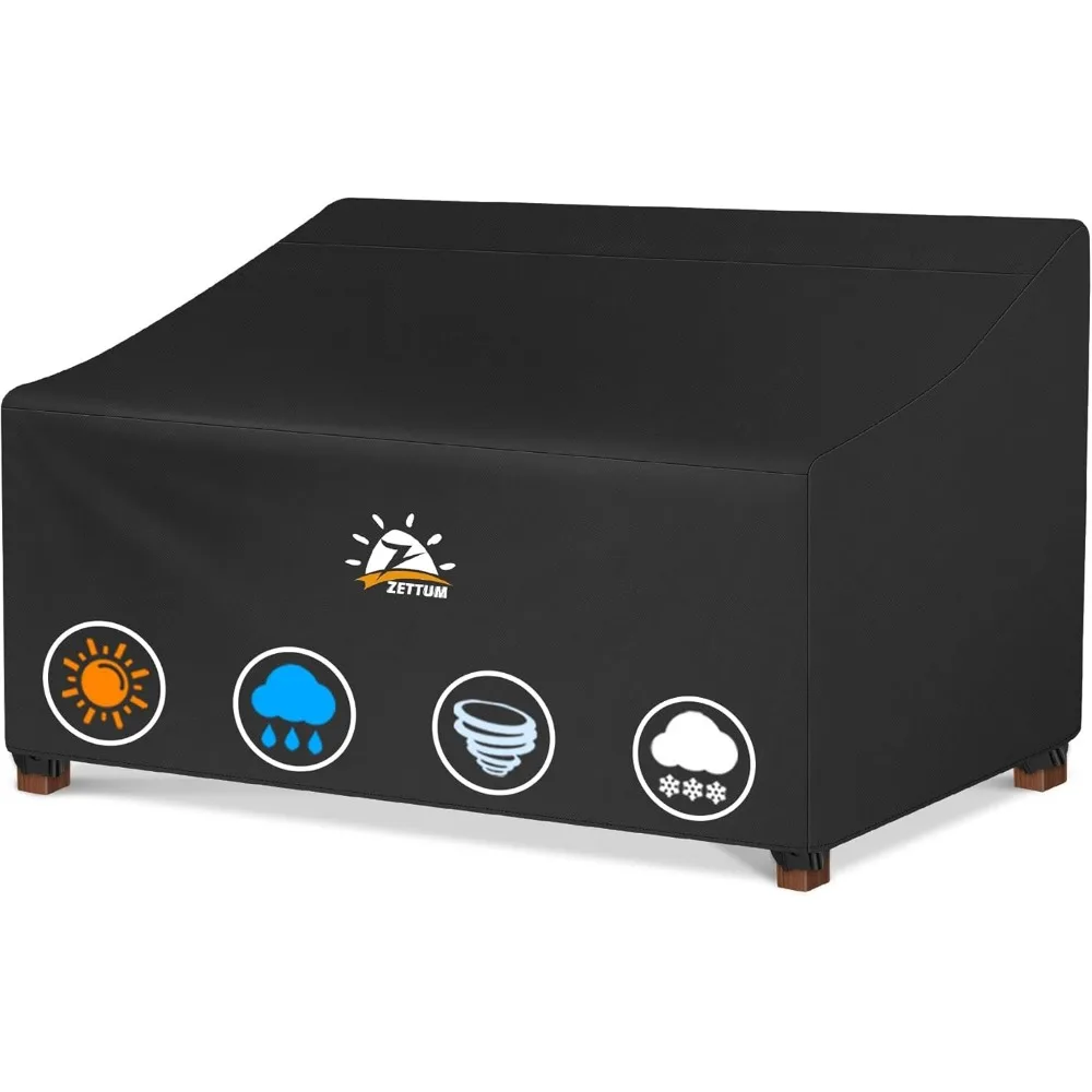 

80 Inch Waterproof Outdoor Sofa Cover - Heavy Duty 600D Fabric for 3-Seater Furniture, Windproof & UV Resistant