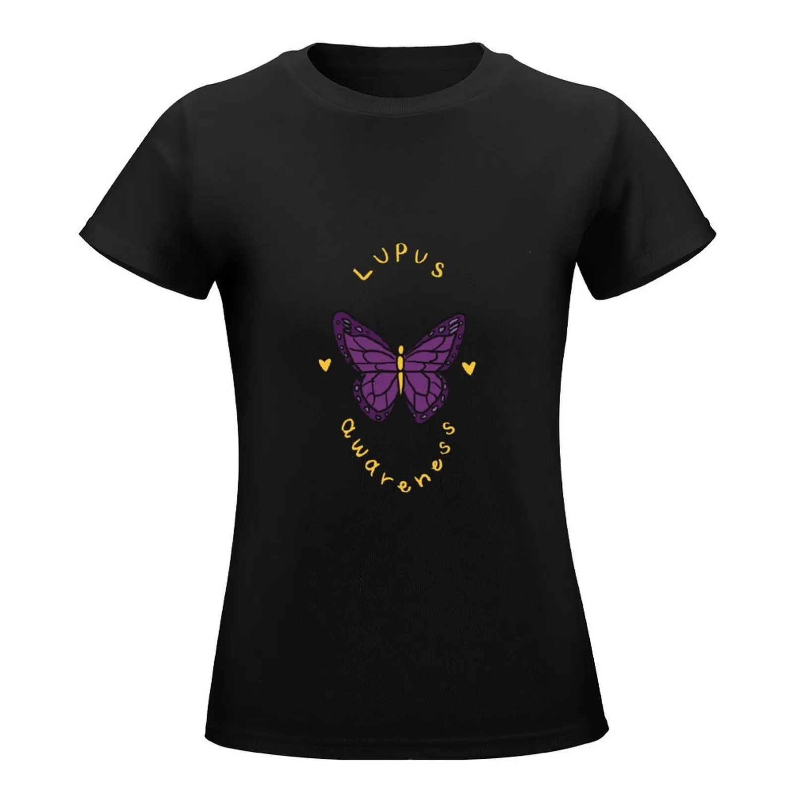 Lupus Awareness T-Shirt female summer clothes summer tops animal print shirt for girls Womens clothing