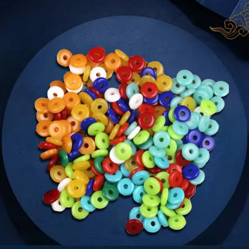 2×6mm 10000pcs/pack imitation beeswax acrylic spacer beads DIY bracelet/necklace/pendant, jewelry accessories wholesale