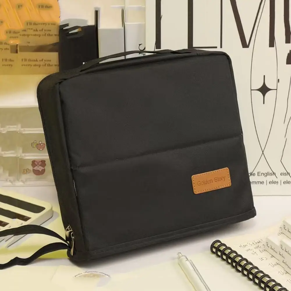 

Leather Standing Pencil Case Waterproof Partitioned Multi-Layer Stationery Organizer Large Capacity With Handle Pen Pouch