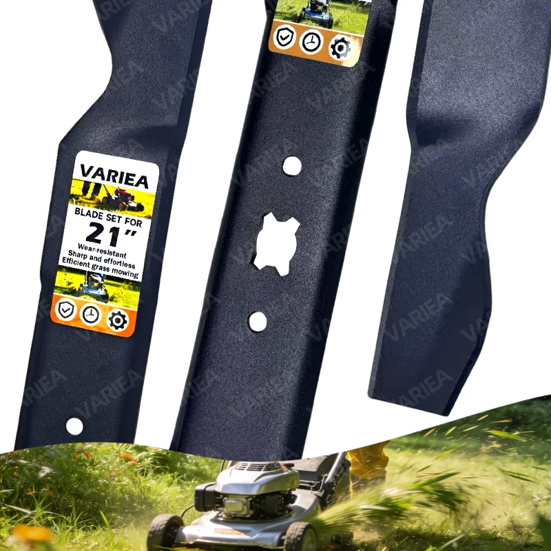 VARIEA- 331528B Lawn Mower Blade Compatible with for Some 21 Inch Cut MTD/Cub Cadet/Troy-Bilt Replaces 742-0741, 742-04276