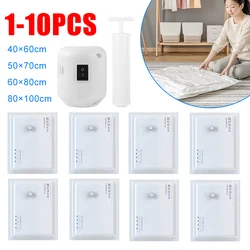 1-10PCS Vacuum Storage Bags Vacuum Seal Bag Space Saving Bags for Comforters Clothes Pillow Bedding Blanket Storage Container