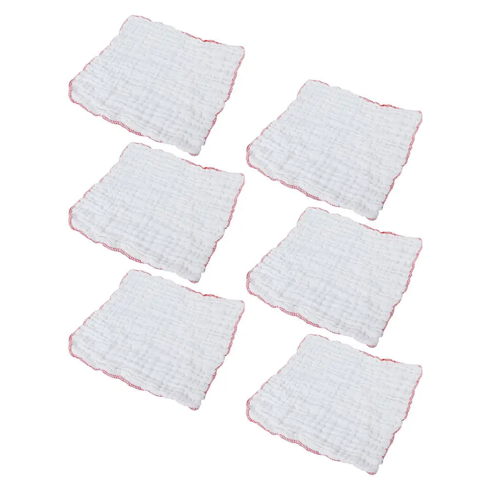 

6Pcs Cleaning Cloths Ultra Absorbent Reusable Muslin Cotton Dishcloths for Kitchen Drying Dishes Appliances Cars Furniture
