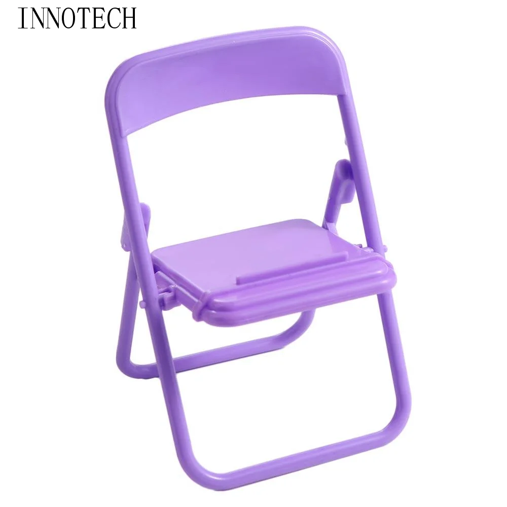 

Cute Plastic Mobile Phone Holder ABS Decorative Mini Chair Phone Stand Foldable Mini Chair Mini Phone Holder Men