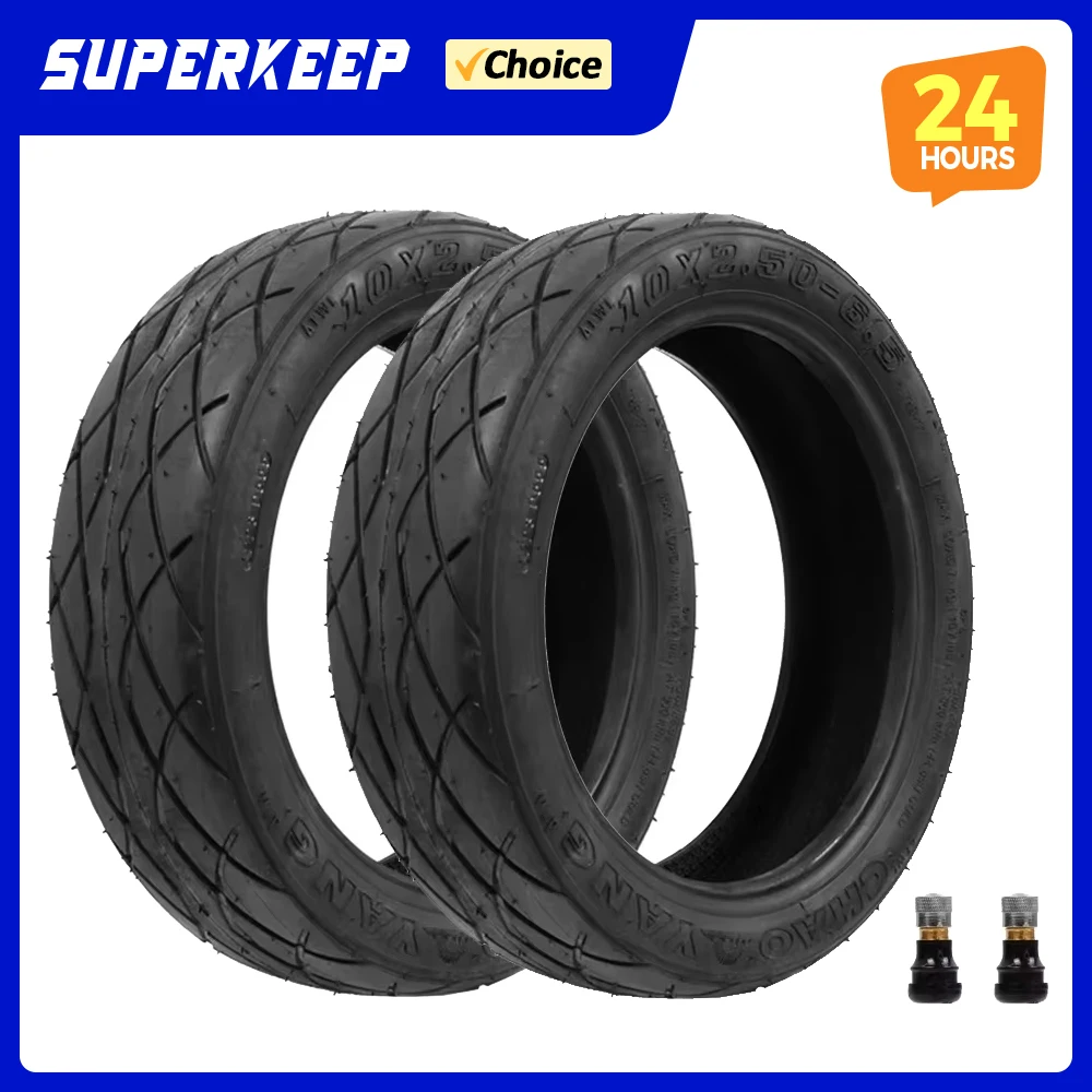 Für ninebot max g30 faltbarer tragbarer Elektro roller 10x2,50-6,5 Vakuum Tubeless Reifen Skateboard 10 Zoll Rad Reifen teile