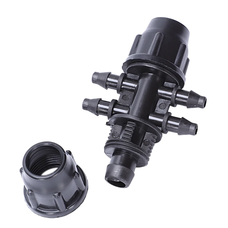 Promotion! 20 Pcs Drip Irrigator Garden Watering 8/11 Inch To 3/4 Inch Quick Hose Connector 6 Ways For Mini Irrigation Tubing Fi