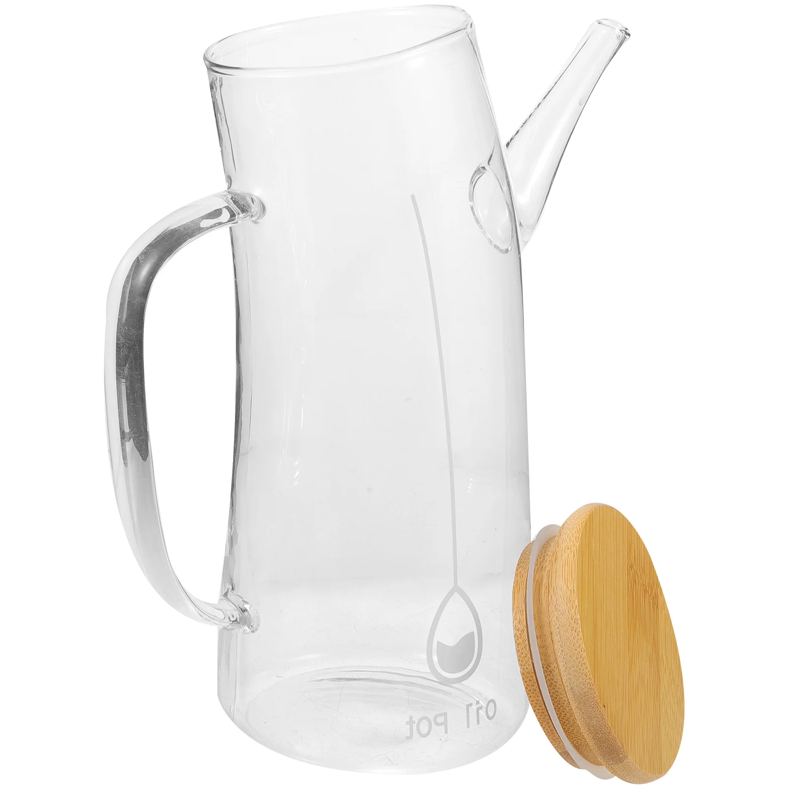

Glass Oil Bottle 550ml Transparent Scale Design Leak Proof Kitchen Home Oil Vinegar Soy Sauce Dispenser Bottle