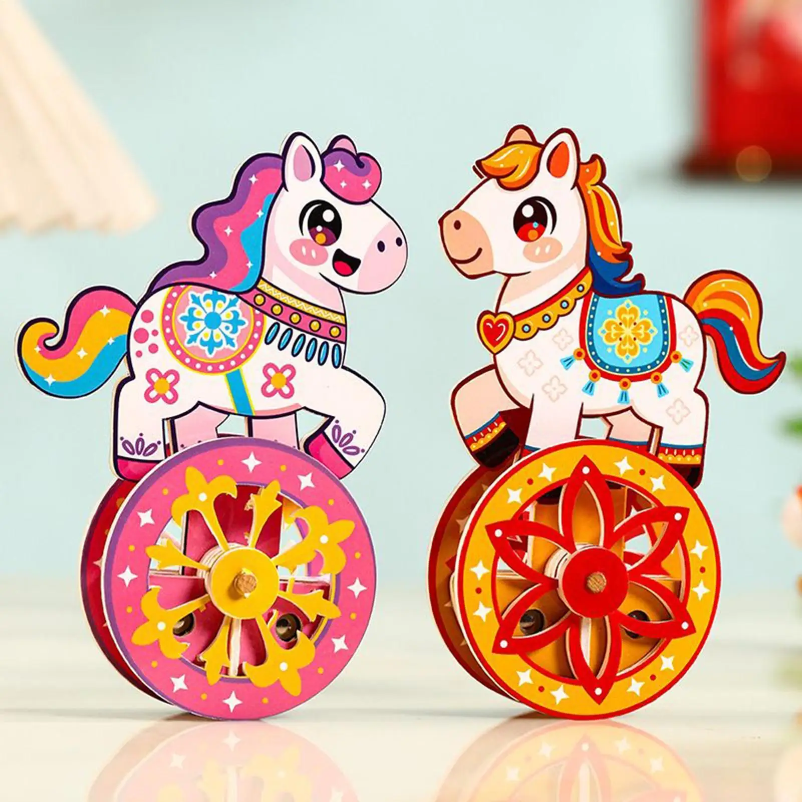 Modelos de Madeira para Montar, Base Autoestabilizante, Jogo de Raciocínio, Kit de Quebra-Cabeça de Cavalo de Madeira para Homens, Mulheres e Adolescentes, Presente de Aniversário e Natal