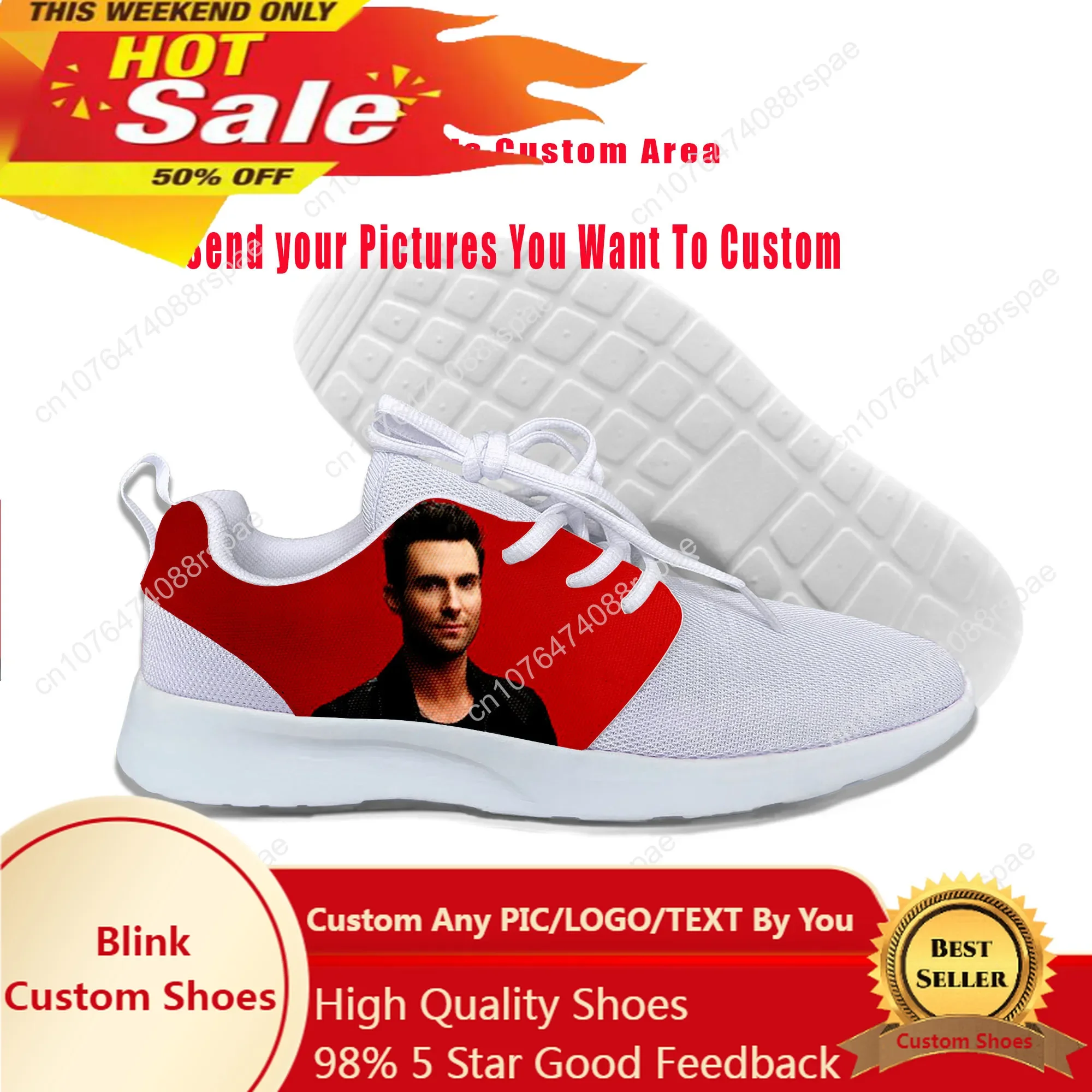 Hot Cool Fashion Summer High Quality Sneakers Handiness Casual Shoes Men Women Pop Rock Music Adam Levine Mesh Running Shoes