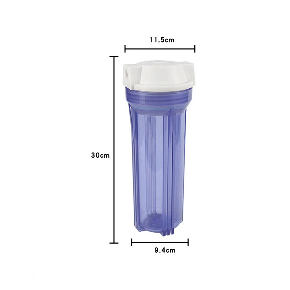 10Inch Prefilter Water Filter Bottle Explosion-Proof Bottle Water Filter Parts Connector G1/2Inch Interface Filter Shell