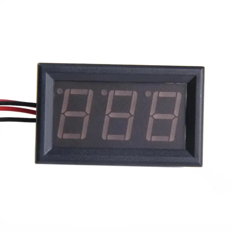 Digital DC Ammeter Three Wires 20A Red LED Panel Amp Meter Digital Electricity Meter LED Current Measurement