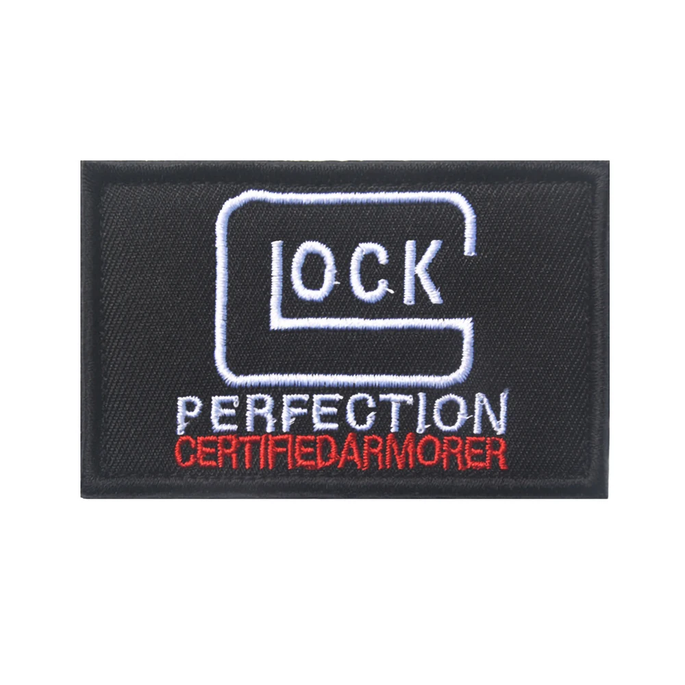 Glock Target Embroidery Patches for Clothing CAPSULE CORP Hook&Loop Tactical Armband Morale Badges on Backpack