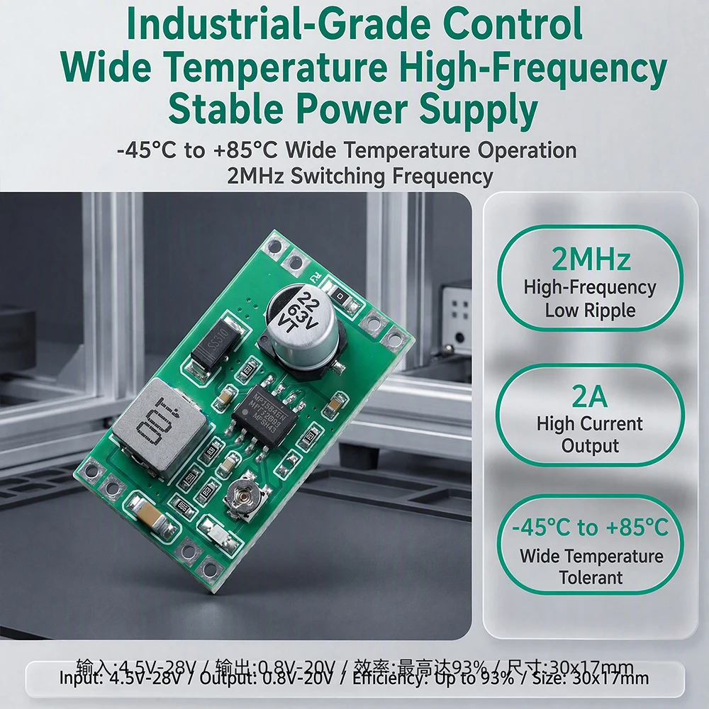 DC-DC MP4560 Spannungsregler 6-55V auf 3,3/5/9/12V Step-Down-Modul Buck-Wandler – Detail 10