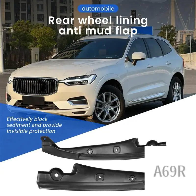 

A69R-Fender For Volvo Xc60 2019 2020 2021 Car Mudguard Anti Dust Cover Rear Tire Mat Modification
