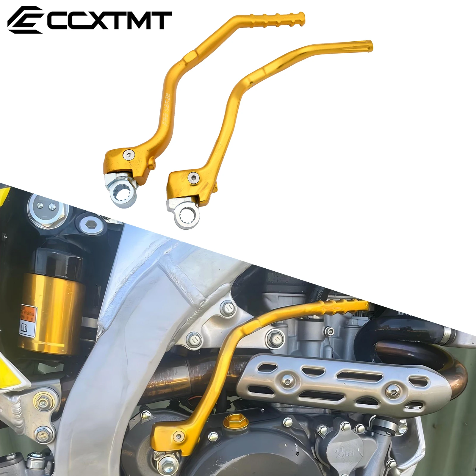 For Suzuki RMZ 250 450 RMZ250 RMZ450 RM250Z RM450Z 2008-2014 Motocross Parts CNC Aluminum Forged Kick Start Starter Lever Pedal