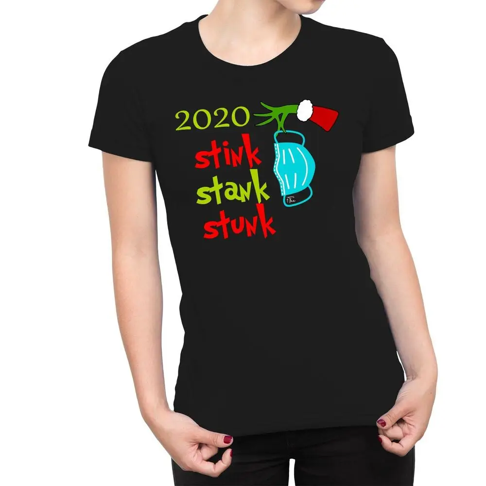 Womens Christmas 2020 Stink Stank Stunk T-ShirtUnisex Women's Summer Cotton Luxury Brand Retro OversizedUnisex T-shirts for Men