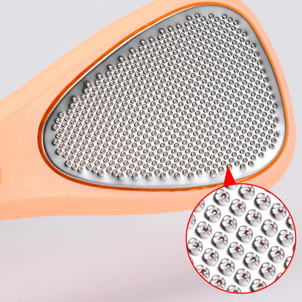 

2Pcs Stainless Steel Foot Grinding Tool Pedicure Tool Foot File Callus Remover Durable Comfortable Handle Suitable Professional