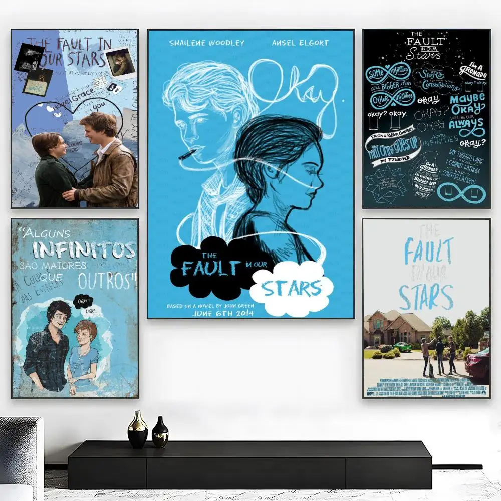 The Fault In Our Stars Poster Wall Art Print Removable Water-Resistant Home Decor For Bedroom Apartment Gift