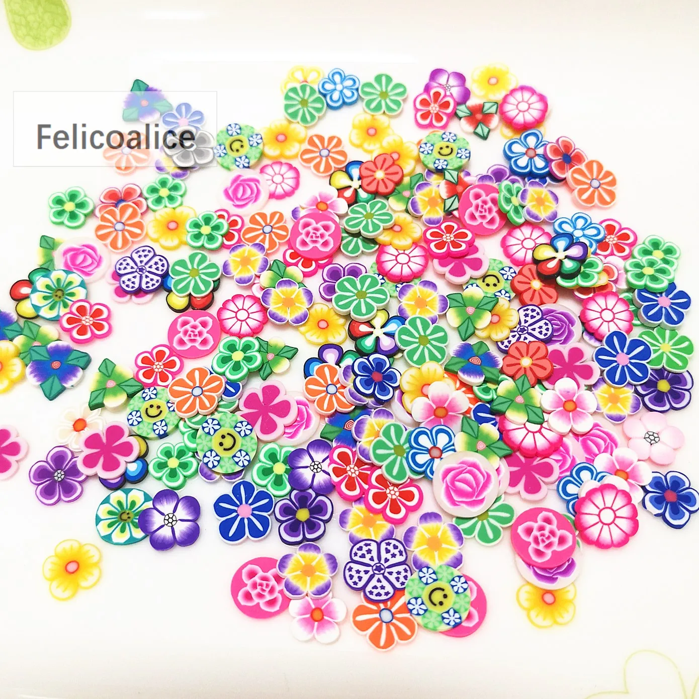 20g 5mm /10mm Liebe Polymer Clay bunte Herzen Frucht für DIY Handwerk winzige süße Accessoires verschiedene Designs – Detail 8